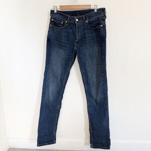 Levi Strauss 511 Jeans Men’s 32x34 Slim Fit Dark Wash Blue Denim Classic USA